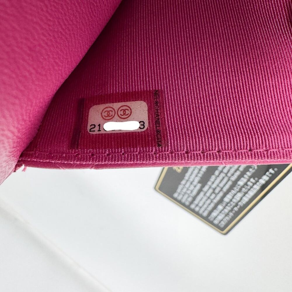 Chanel Lambskin Pink Wallet on Chain - Picture 8 of 9